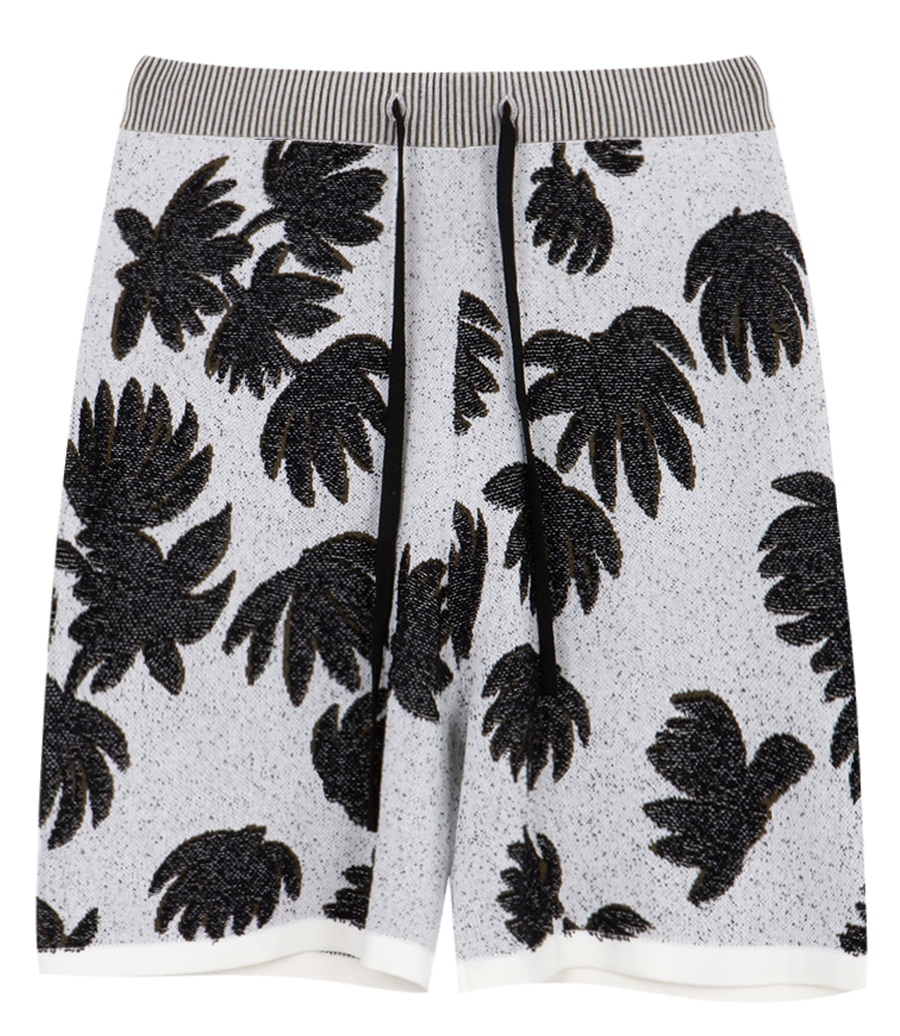COMMAS - PALM JACQUARD SHORTS