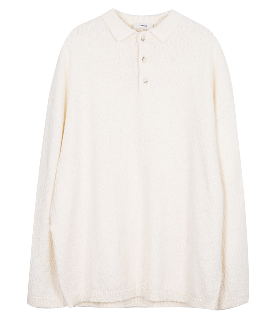 COMMAS - BOXY POLO KNIT