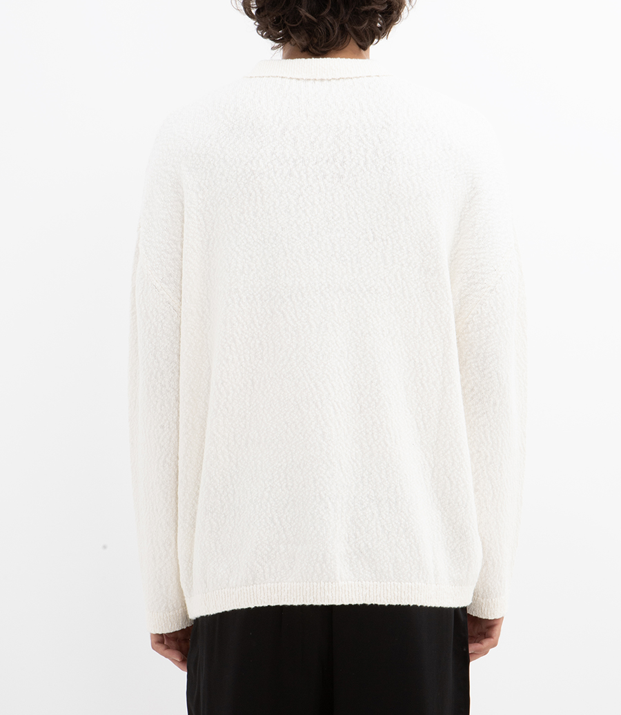 BOXY POLO KNIT