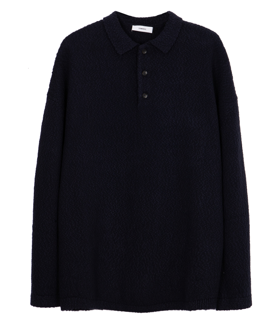 COMMAS - BOXY POLO KNIT