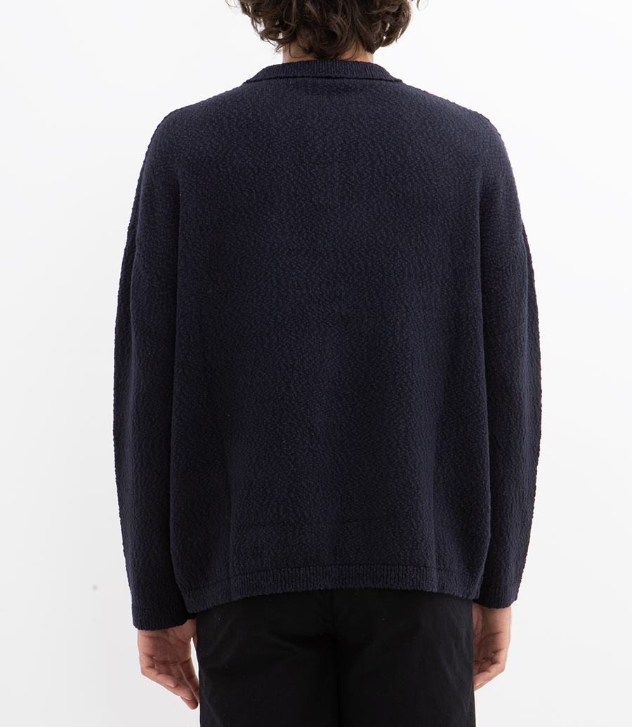 BOXY POLO KNIT