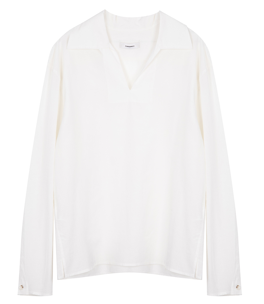 COMMAS - PLEATED POP OVER SHIRT