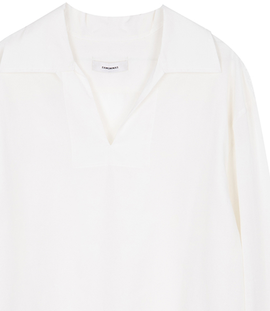 PLEATED POP OVER SHIRT