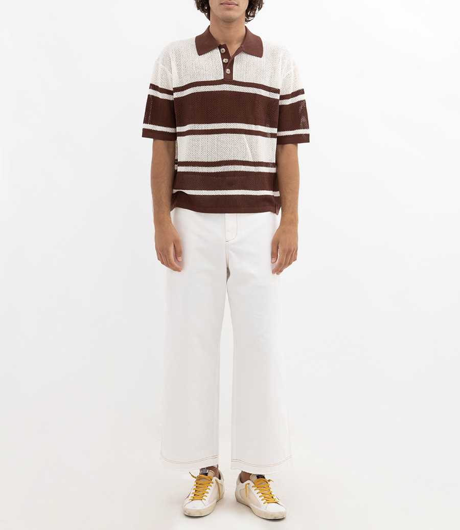 OPEN WEAVE POLO