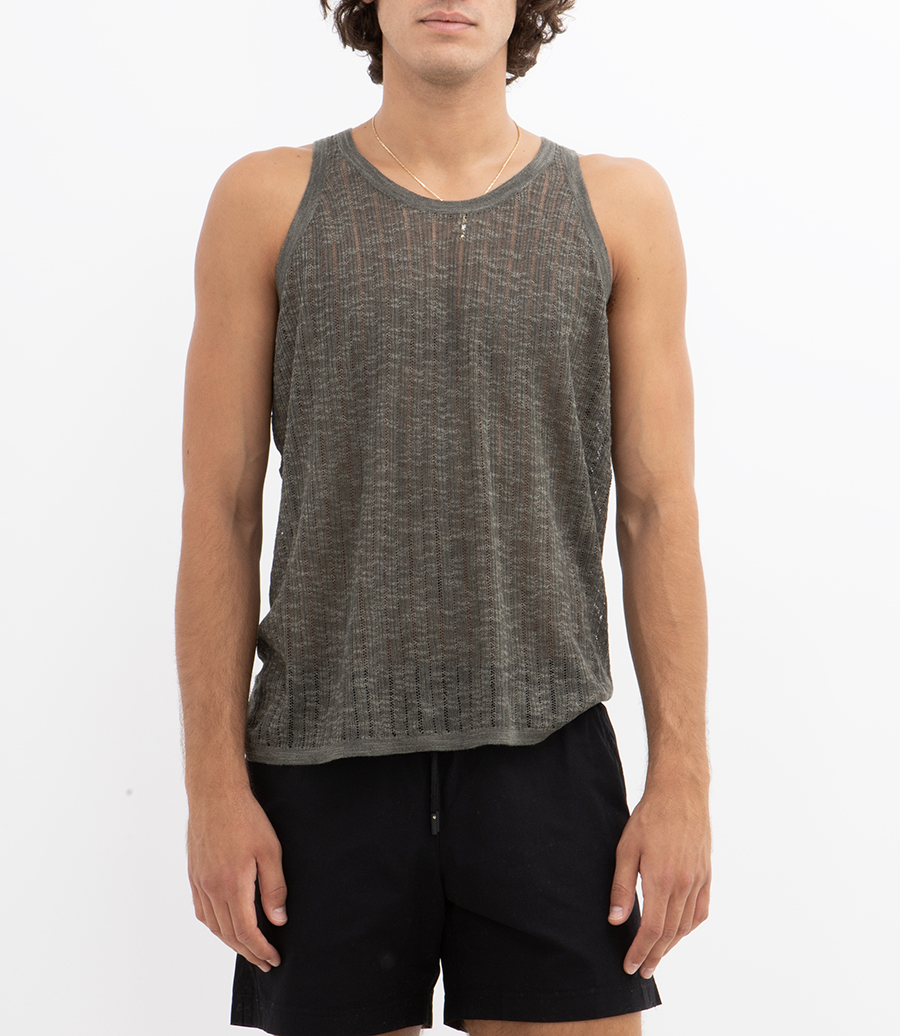 POINTELLE KNIT TANK