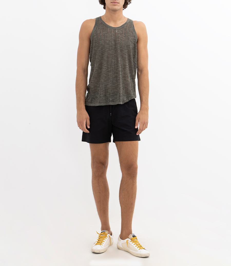 POINTELLE KNIT TANK