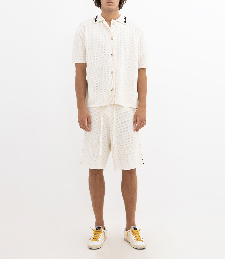 EMBROIDERED CROCHER SHORTS