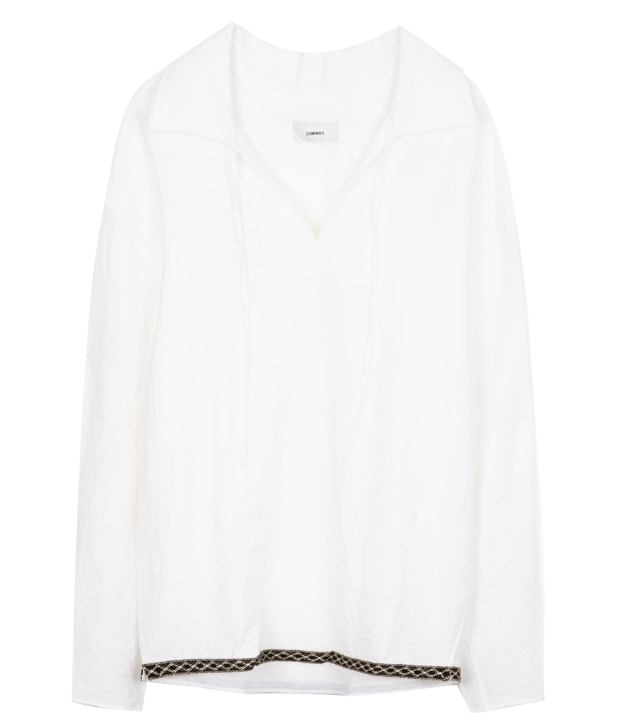 COMMAS - RESORT FRONT TIE SHIRT