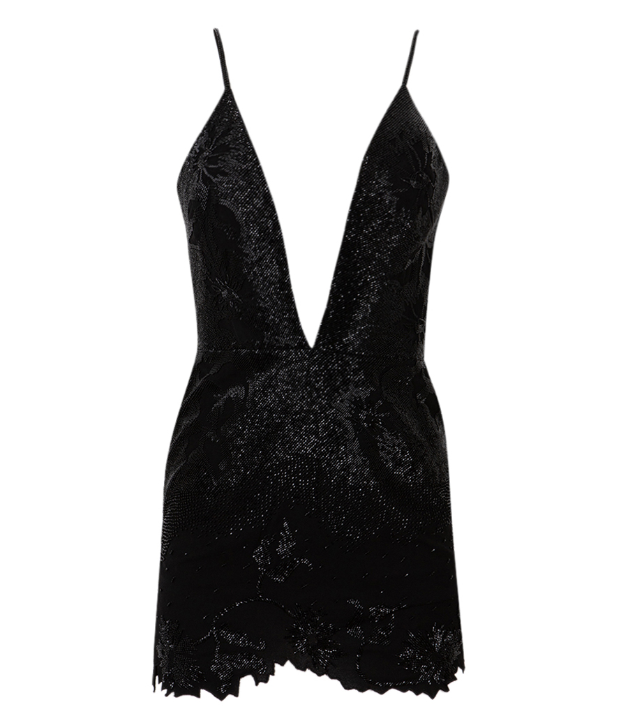 MONOT - EMBROIDERED MINI DRESS