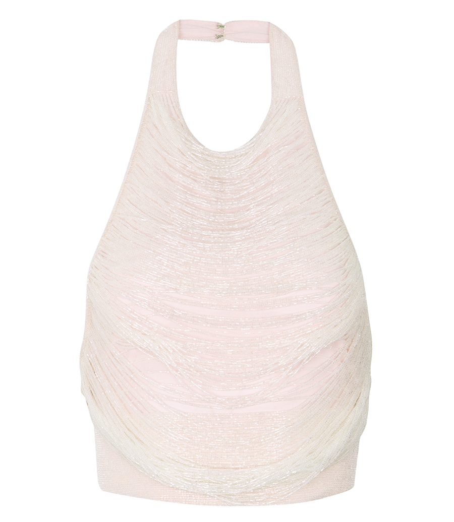 MONOT - BEADED FRINGE TOP