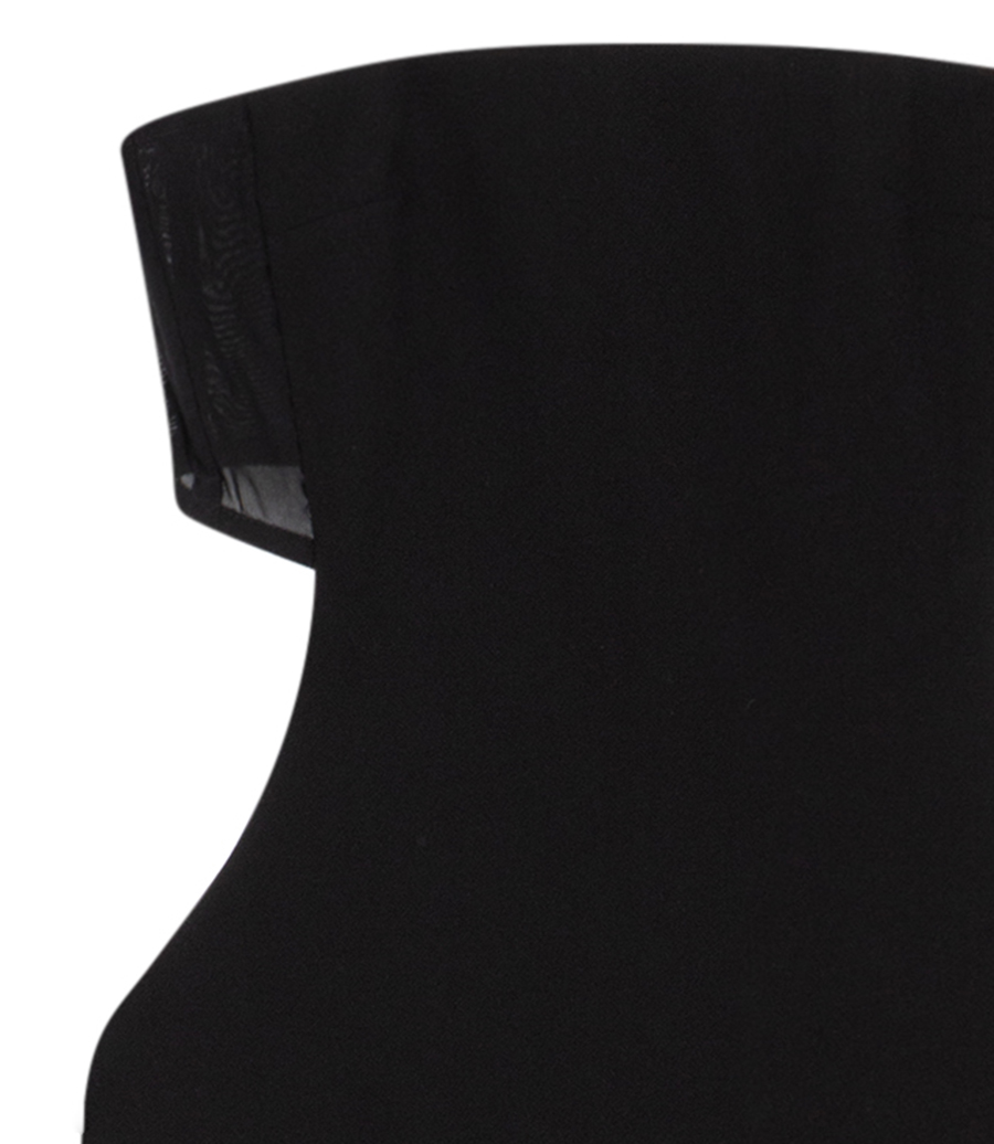 STRAPLESS CORSET BACK DRESS