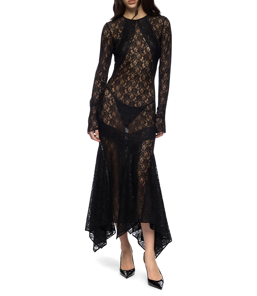 LACE MIDI DRESS