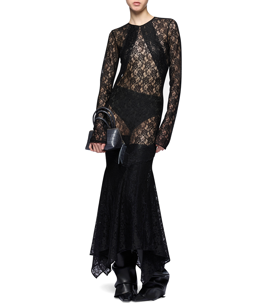 LACE MIDI DRESS