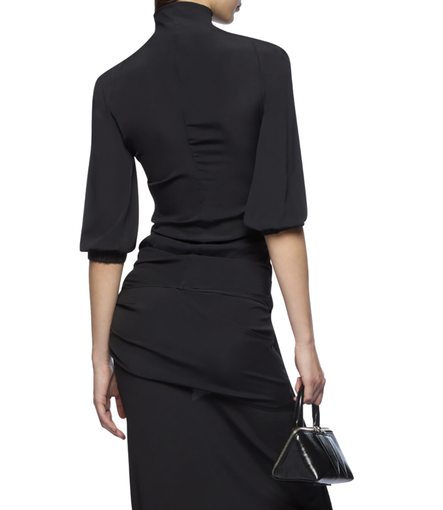 DRAPED L/S TOP