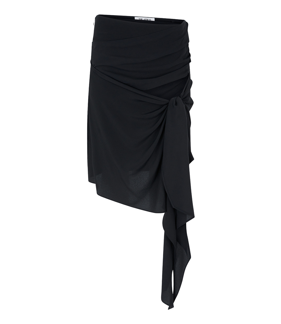 THE ATTICO - DRAPED MIDI SKIRT