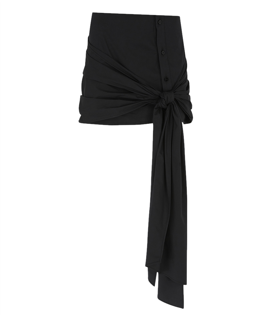THE ATTICO - DRAPED MINI SKIRT
