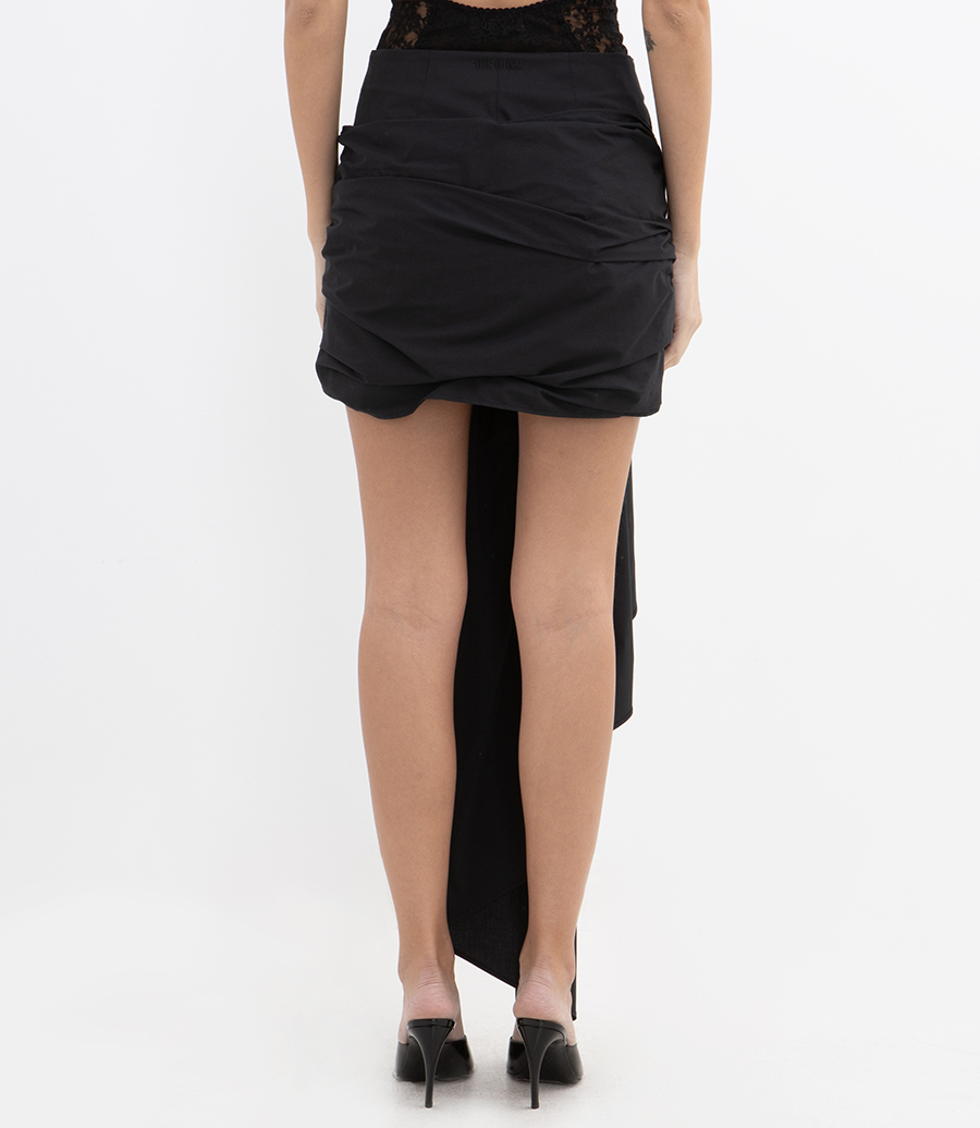 DRAPED MINI SKIRT