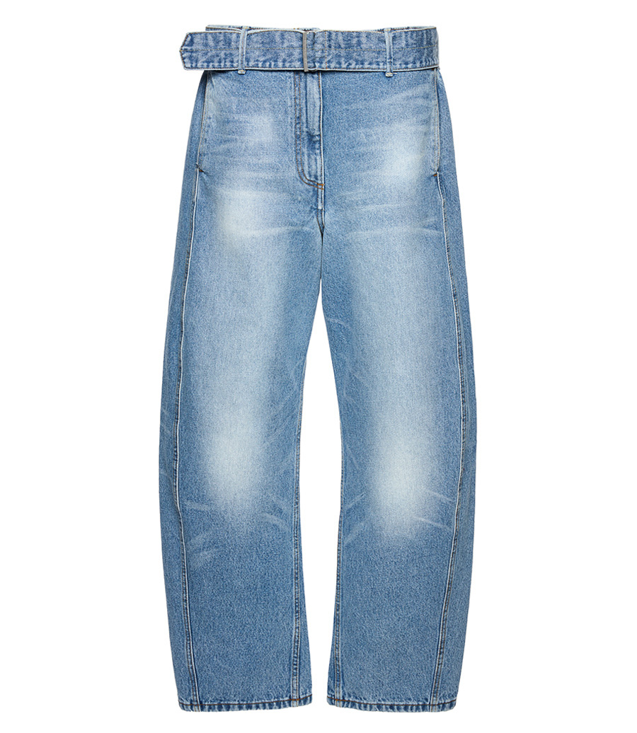MAGDA BUTRYM - BELTED WIDE LEG DENIM PANTS