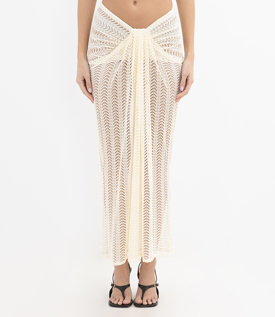 WAVE MESH MAXI SKIRT