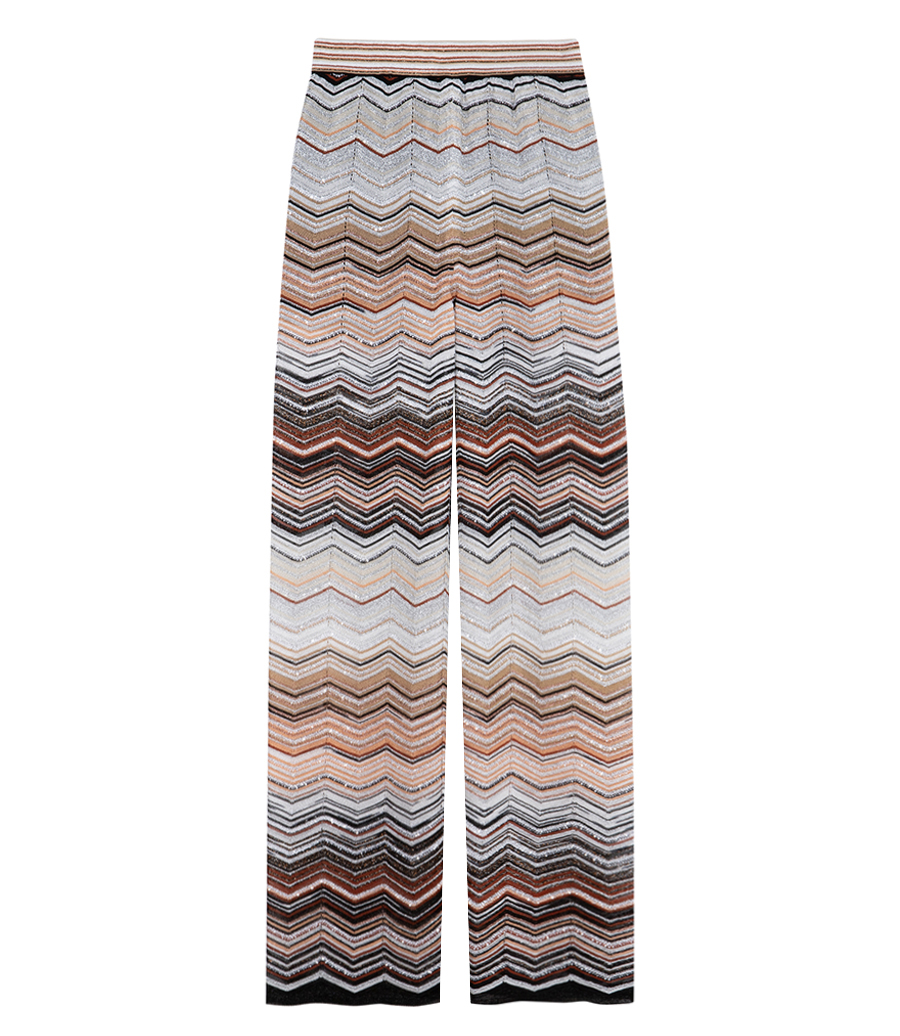 MISSONI - SEQUINS CHEVRON TROUSERS