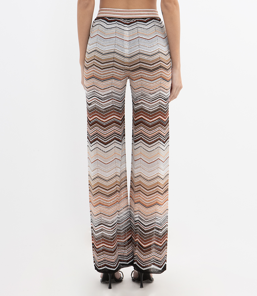 SEQUINS CHEVRON TROUSERS