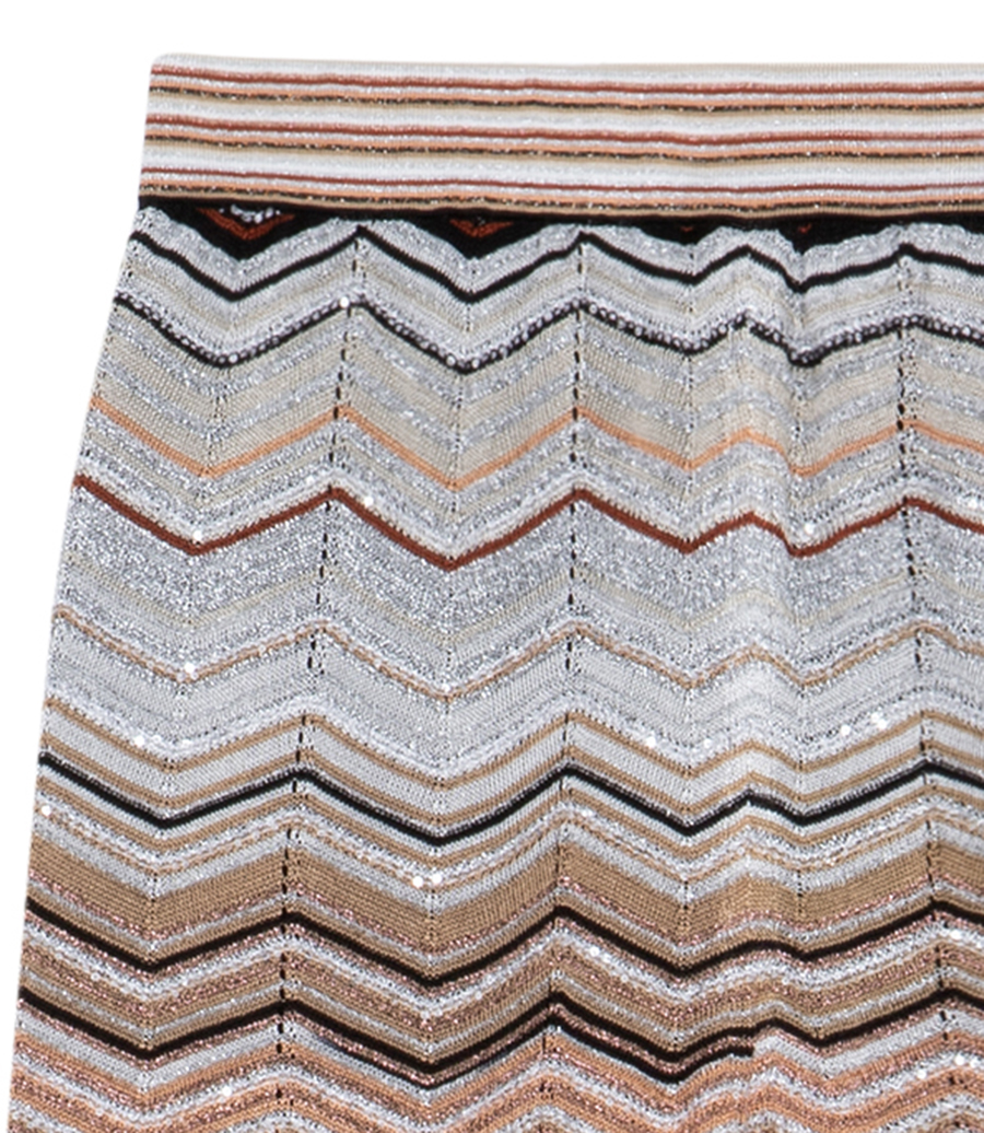 SEQUINS CHEVRON TROUSERS