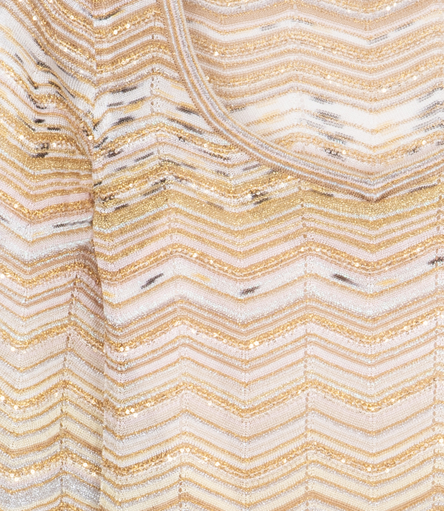 SEQUINS CHEVRON SHORT DRESS