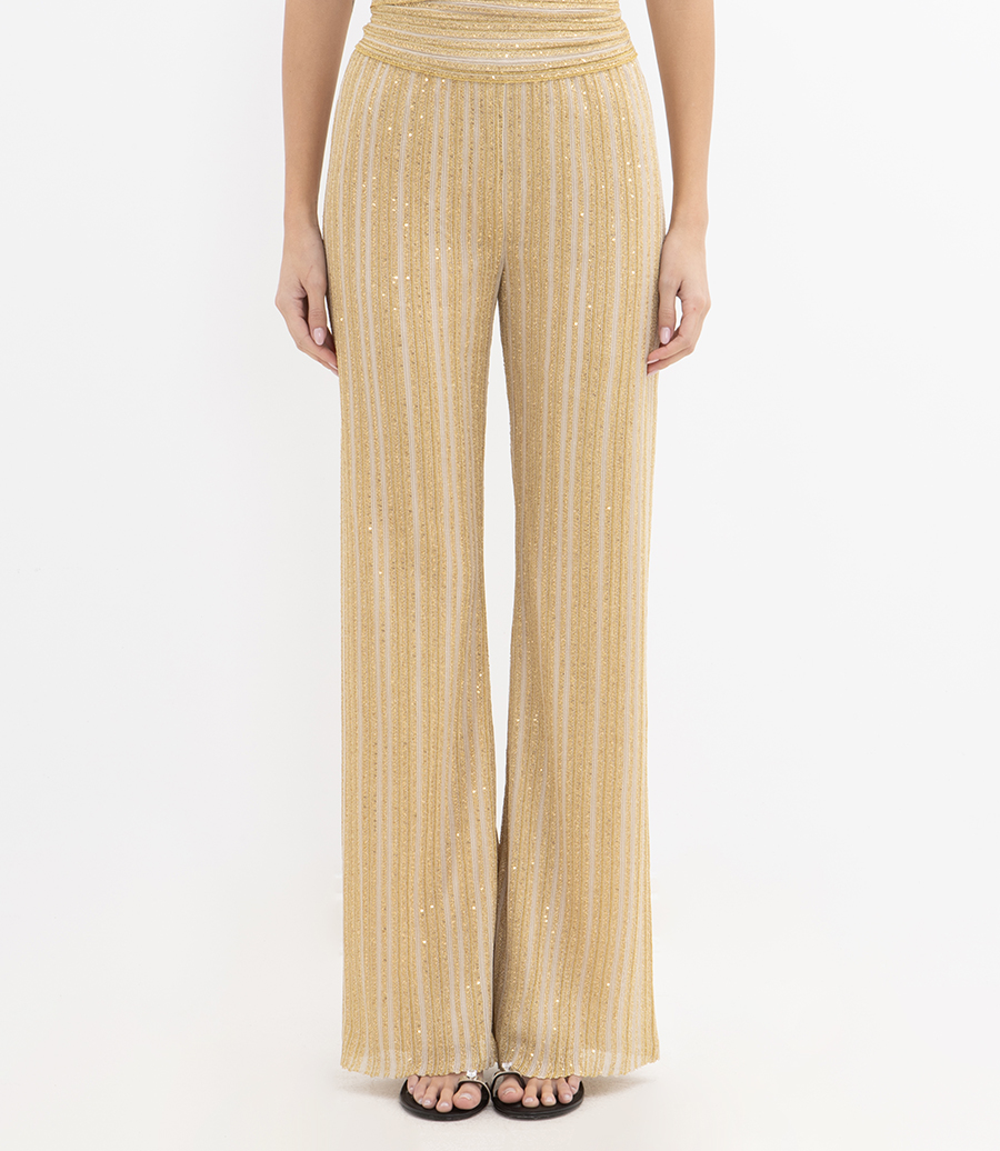 TROUSERS SOLID PARTIALIZED