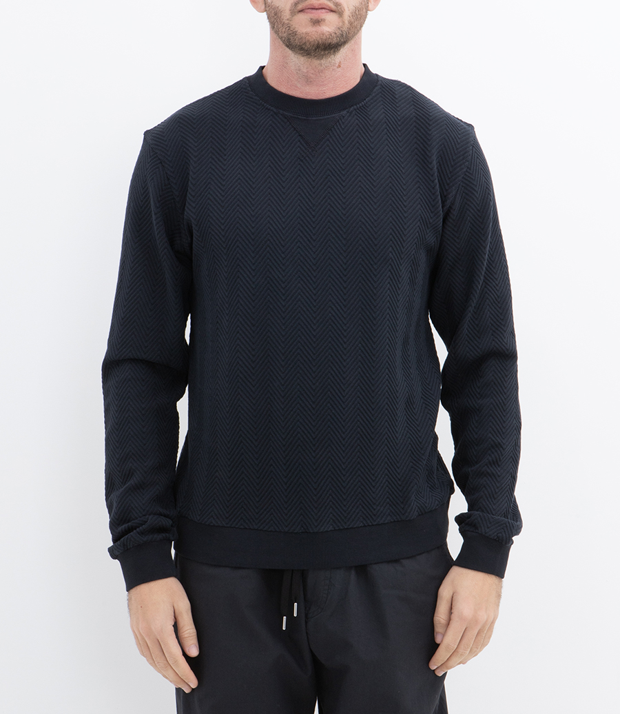 TONE TO TONE ZIGZAG SWEATSHIRT