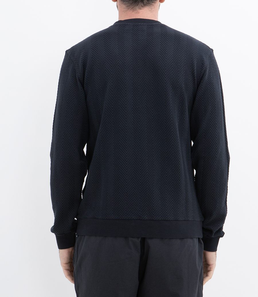 TONE TO TONE ZIGZAG SWEATSHIRT