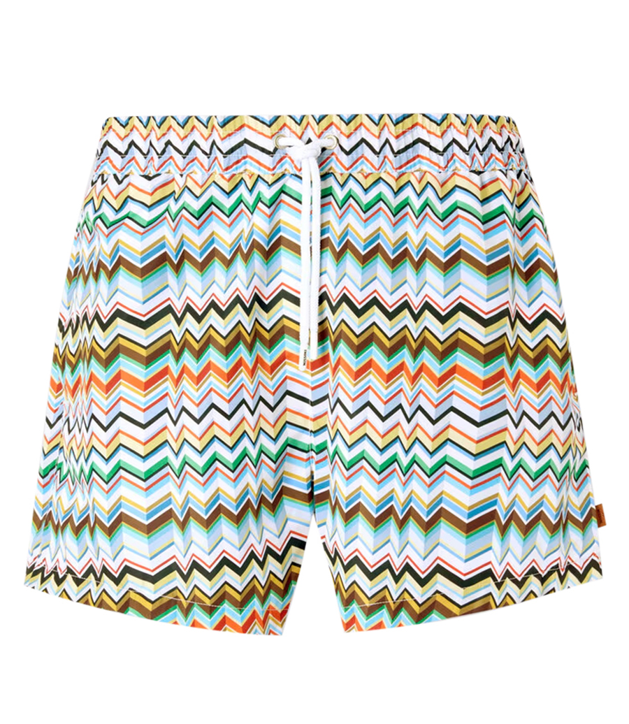 MISSONI - IRREGULAR ZIGZAG PRINT SWIMSHORT