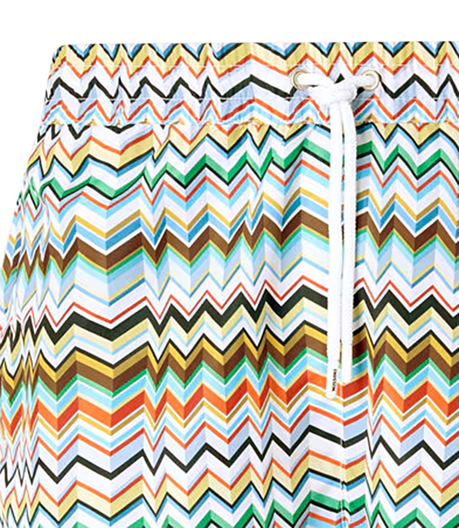 IRREGULAR ZIGZAG PRINT SWIMSHORT