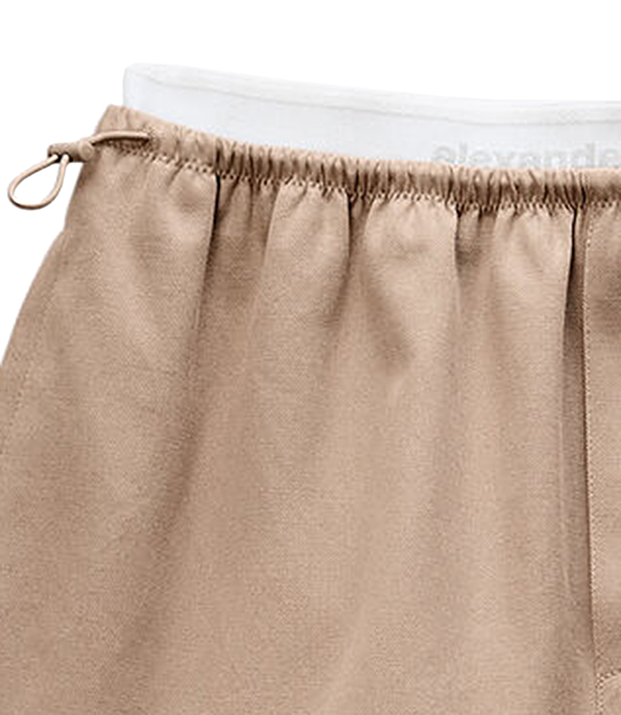 MID-RISE MINI LOGO ELASTIC SKIRT