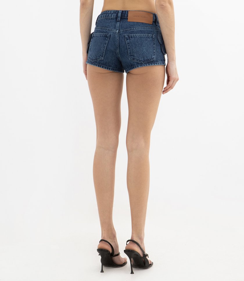 FLOWER EMBROIDERED SHORTS