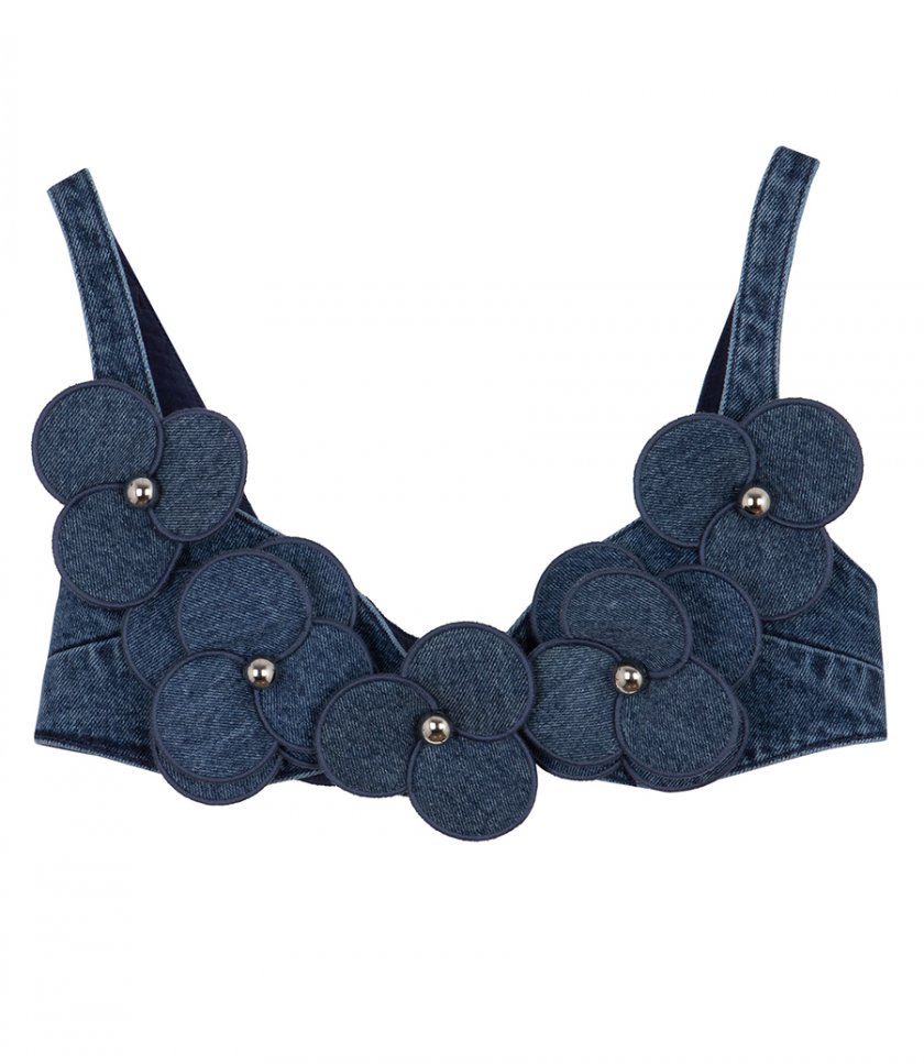 DAVID KOMA - 3D FLOWER EMBROIDERED BRA