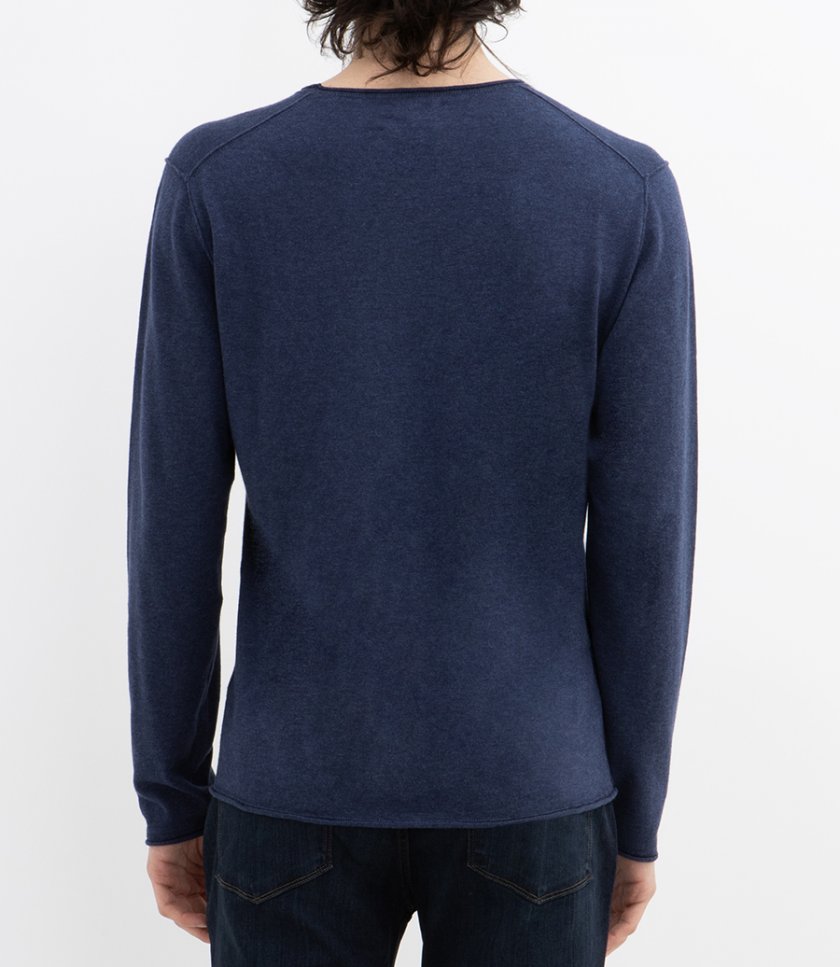 CASHMERE CREW PULLOVER LS