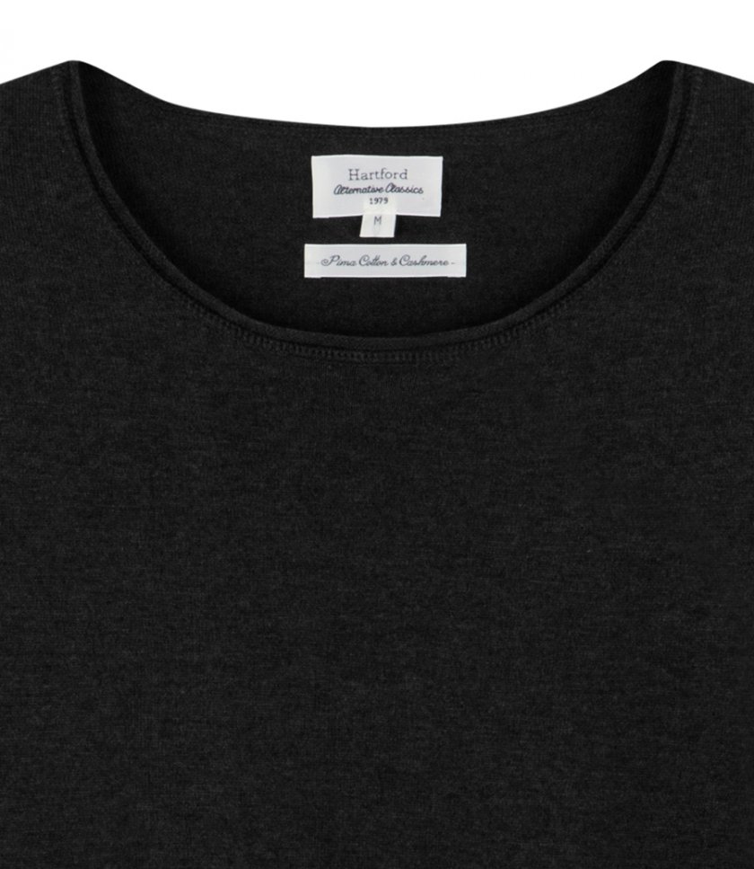CASHMERE CREW PULLOVER LS