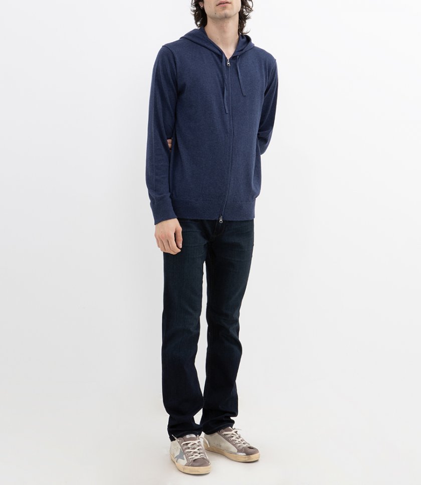 LIGHT CASHMERE HOODIE ZIP