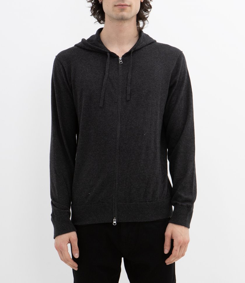 LIGHT CASHMERE HOODIE ZIP