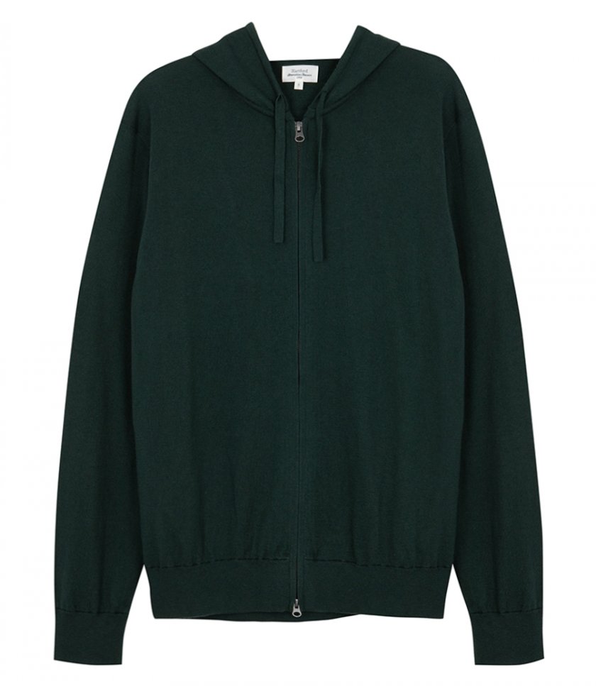 HARTFORD - LIGHT CASHMERE HOODIE ZIP
