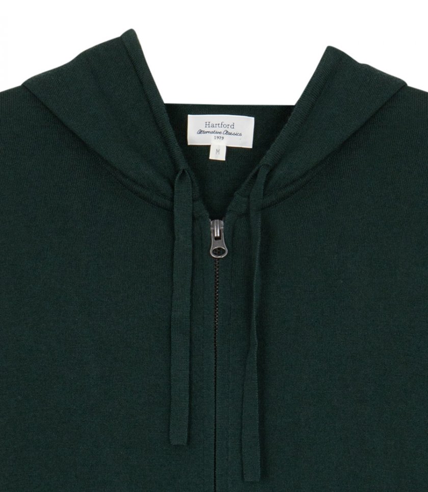 LIGHT CASHMERE HOODIE ZIP