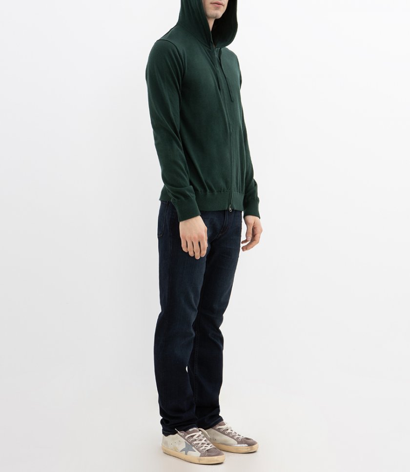 LIGHT CASHMERE HOODIE ZIP