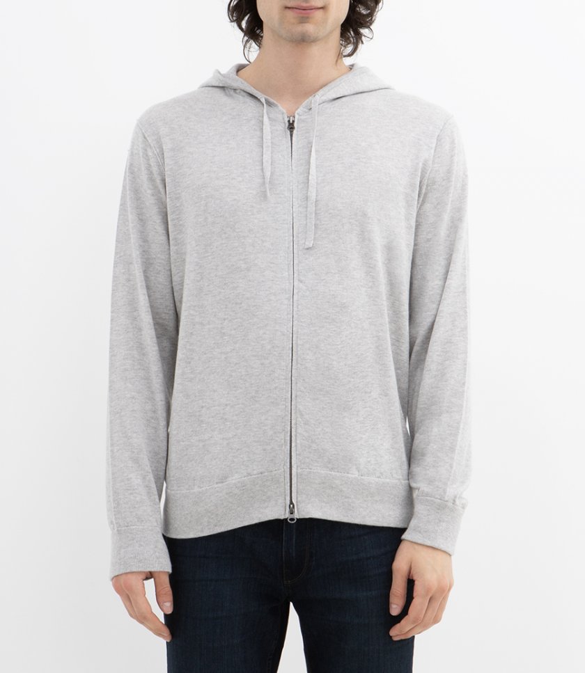 LIGHT CASHMERE HOODIE ZIP
