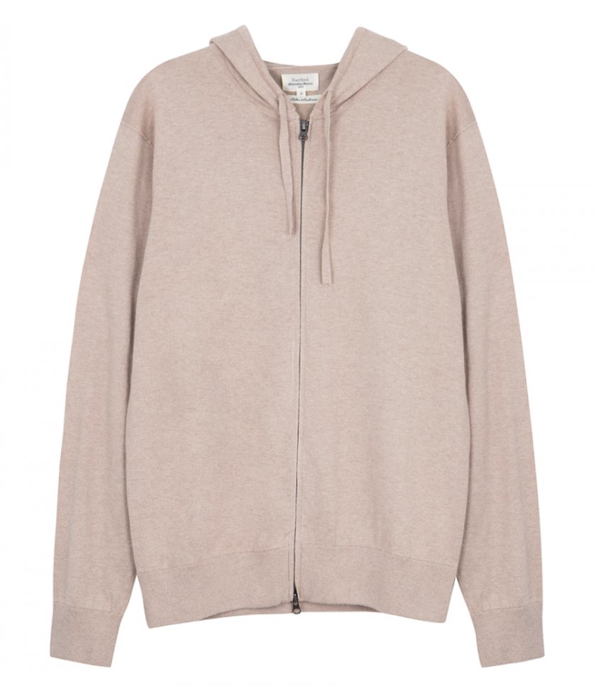 HARTFORD - LIGHT CASHMERE HOODIE ZIP