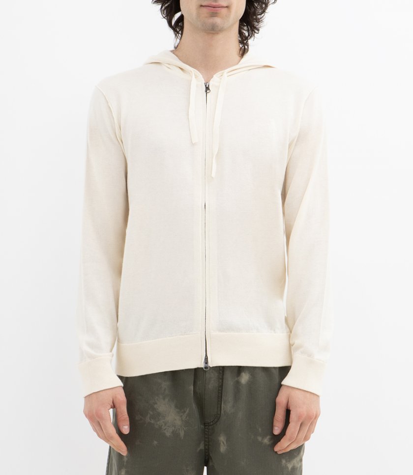 LIGHT CASHMERE HOODIE ZIP