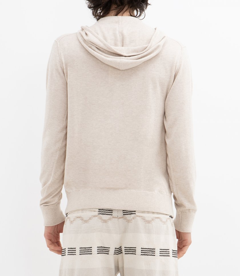 LIGHT CASHMERE HOODIE ZIP