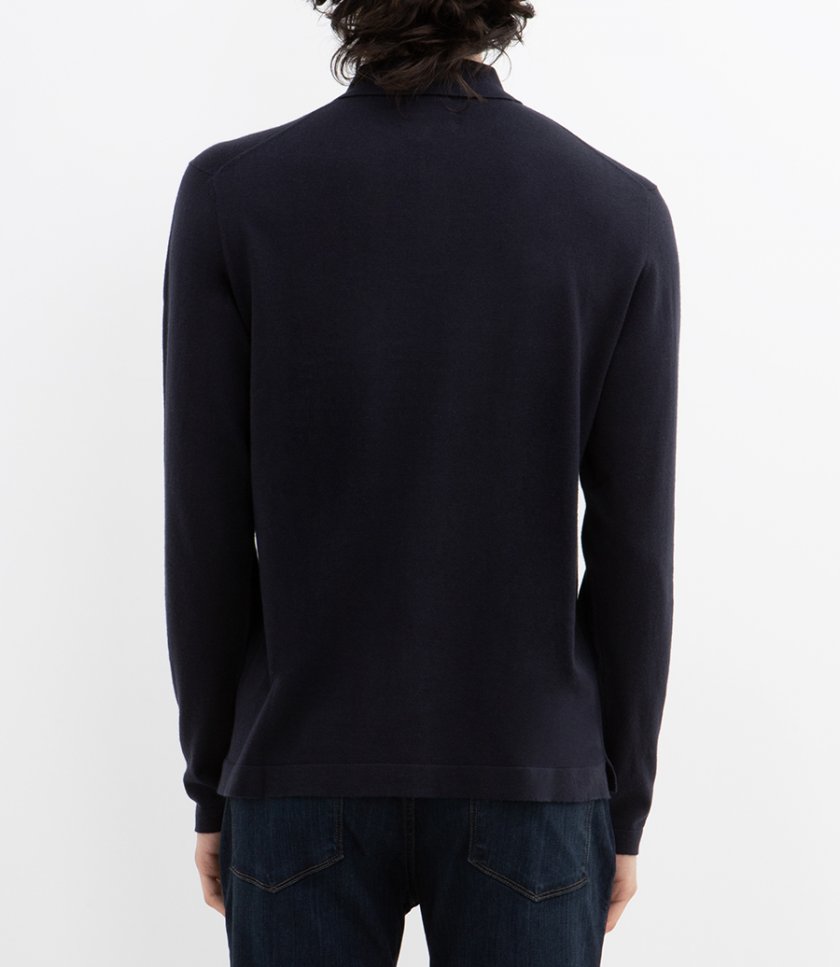 CASHMERE POLO LS