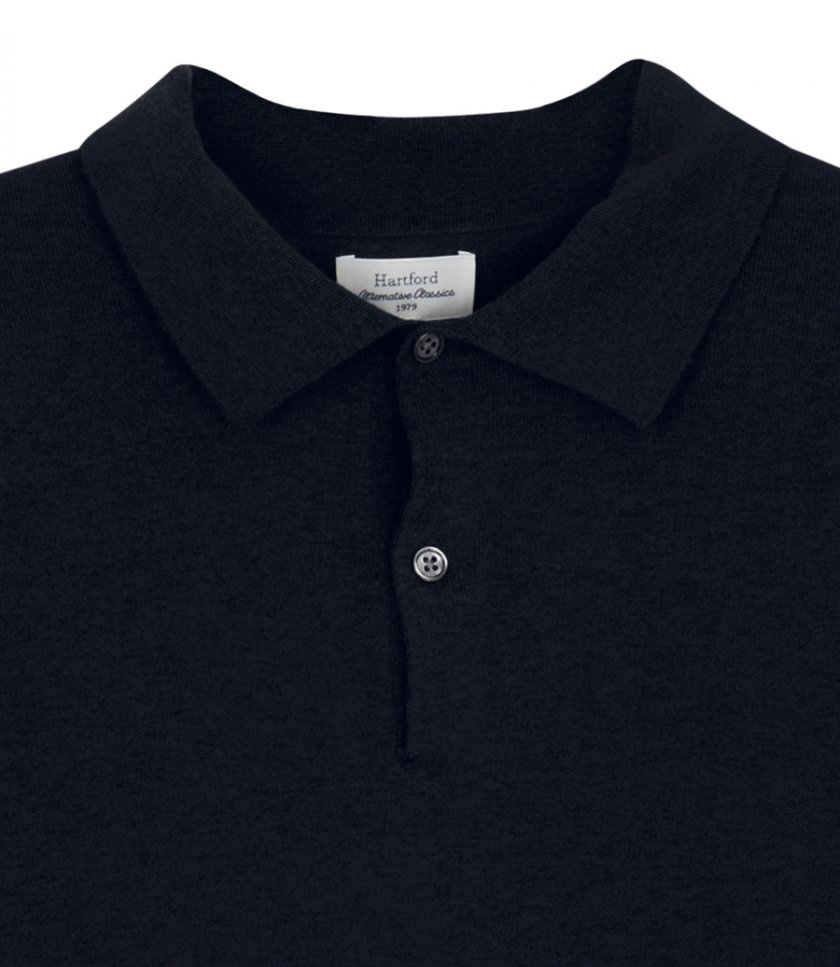 CASHMERE POLO LS