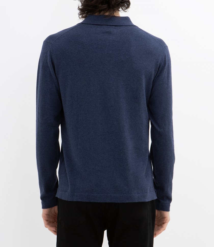 CASHMERE POLO LS