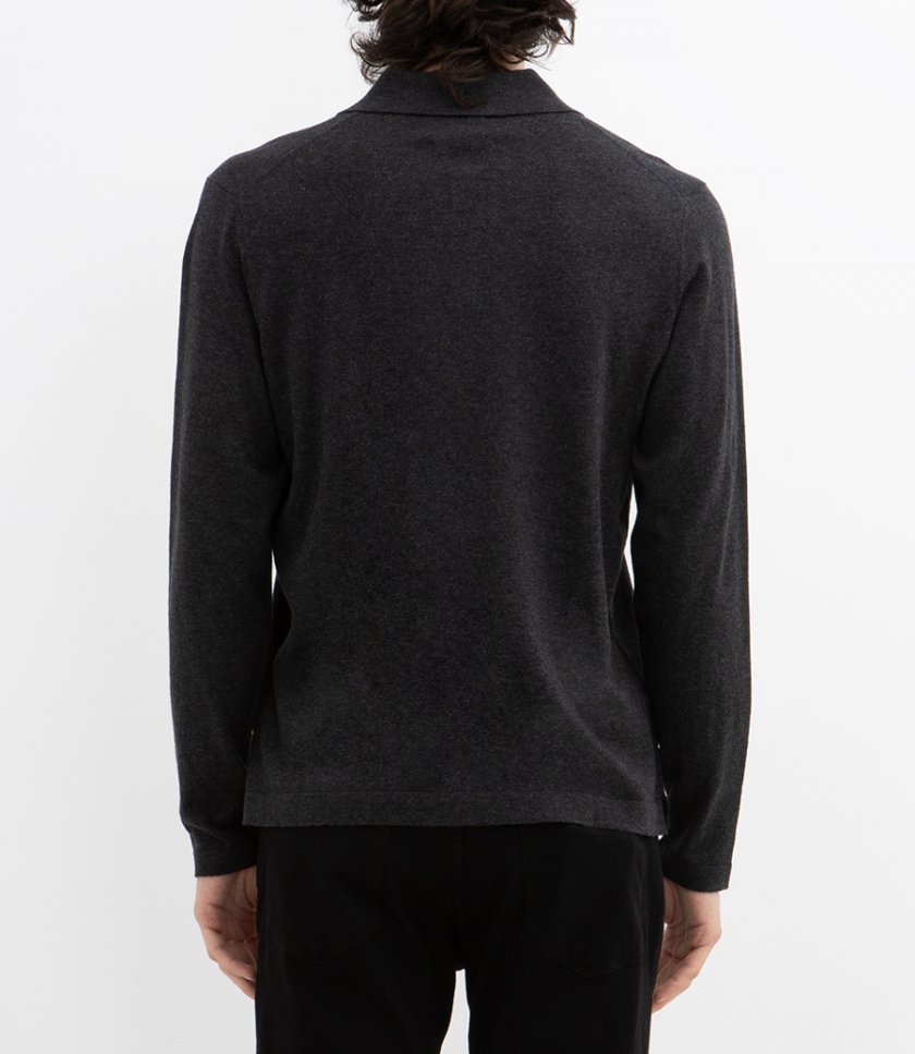 CASHMERE POLO LS